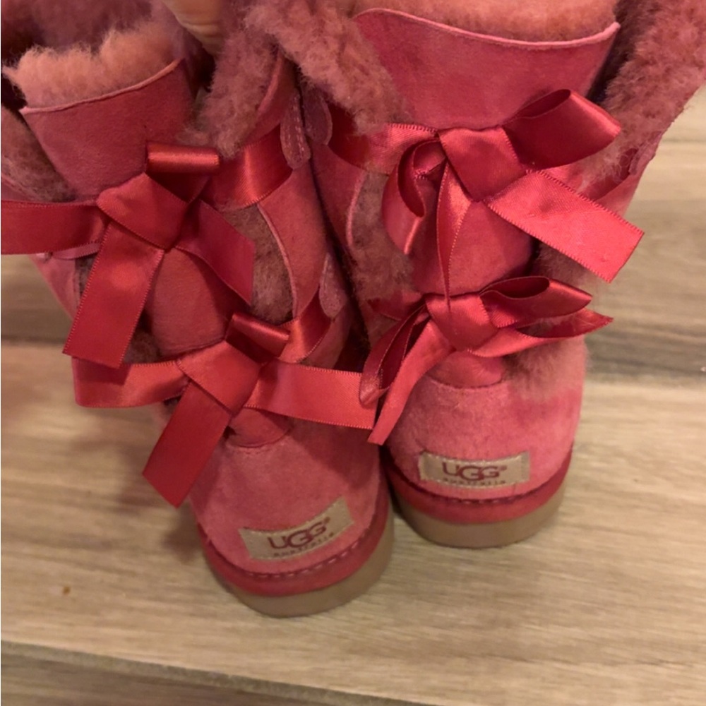 UGG Bailey Pink Bow Boots